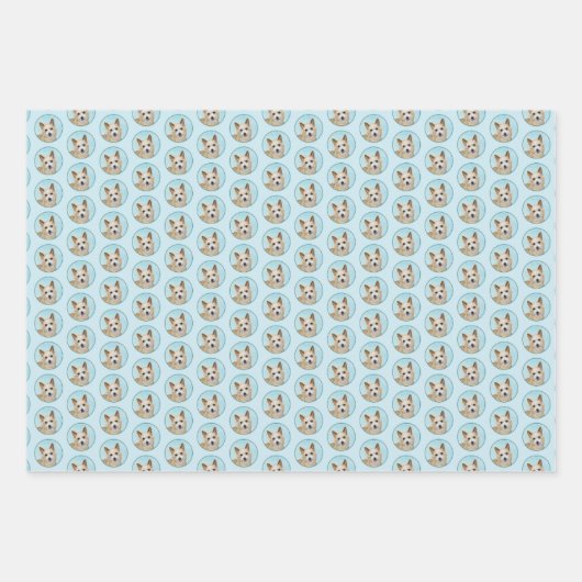 Portugiesisch Podengo Pequeno Malerei - Originelle Geschenkpapier Set (Vorderseite)