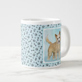 Portugiesisch Podengo Pequeno Malerei - Originelle Jumbo-Tasse (Vorderseite Rechts)