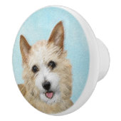 Portugiesisch Podengo Pequeno Malerei - Originelle Keramikknauf (Rechts)