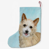 Portugiesisch Podengo Pequeno Malerei - Originelle Kleiner Weihnachtsstrumpf (Rückseite)