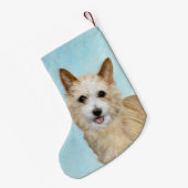 Portugiesisch Podengo Pequeno Malerei - Originelle Kleiner Weihnachtsstrumpf (Rückseite (Hängend))