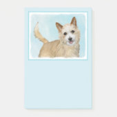 Portugiesisch Podengo Pequeno Malerei - Originelle Post-it Klebezettel (Vorderseite)