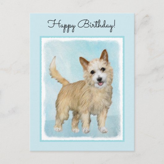 Portugiesisch Podengo Pequeno Malerei - Originelle Postkarte (Vorderseite)