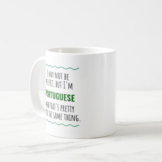 Portugiesisch Portugal Geschenk Idee Kaffee Tasse (Vorderseite Links)