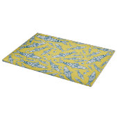 Portugiesisch Sardines Pattern Azulejos Yellow Schneidebrett (Ecke)