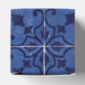 Portugiesisch Tiles - Azulejo Blue Floral Leaf Des Geschenkschachtel (Oben)