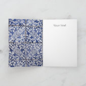 Portugiesisch Tiles - Azulejo Muttertagsferien Karte (Innenseite)