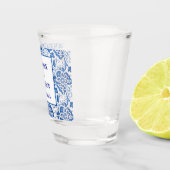 Portugiesisch Tiles Blue Mediterranean Wedding Schnapsglas (Rechts)