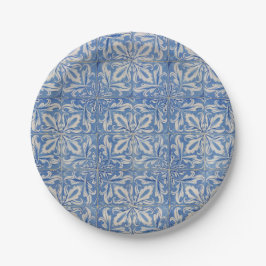 Portugiesisch Tiles Vintag Azulejos Blue White Pappteller
