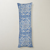 Portugiesisch Tiles Vintag Azulejos Blue White Seitenschläferkissen (Rückseite (Vertikal))