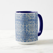 Portugiesisch Tiles Vintag Azulejos Blue White Tasse (VorderseiteRechts)