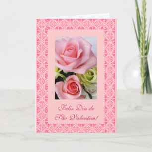 Portugiesisch: Valentinstag - Dia de Sao Valentin Feiertagskarte