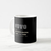 Portugiesisch Vovo Funny Definition Grandpa Gesche Kaffeetasse (Vorderseite Links)