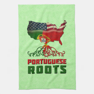 Portugiesische amerikanische Roots Teetücher Küchentuch