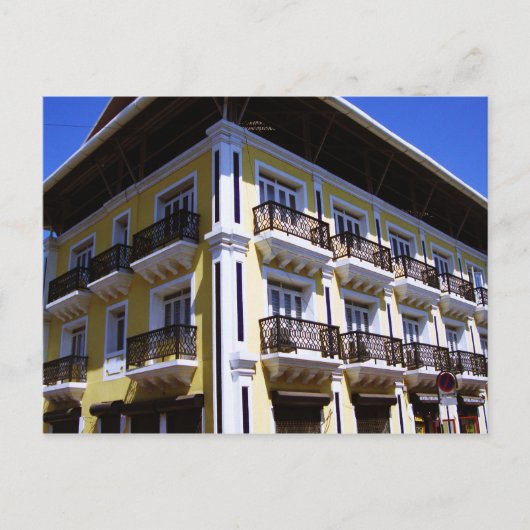 Portugiesische Architektur in Goa India Postkarte (Vorderseite)
