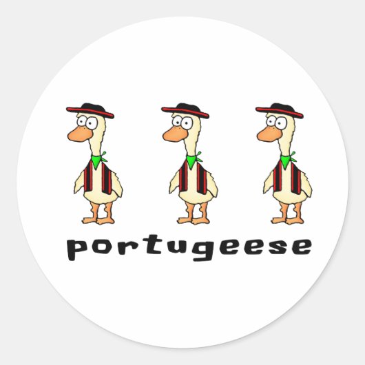 Portugiesische Aufkleber (Vorderseite)