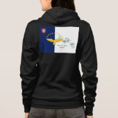 Portugiesische Azores-Muster Hoodie (Rückseite)