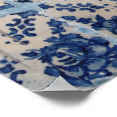 Portugiesische Azulejo-Fliesen Poster (Ecke)