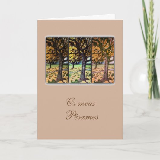 Portugiesische Beileid Karte/condolencias: Karte (Vorderseite)