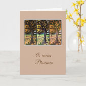 Portugiesische Beileid Karte/condolencias: Karte (Gelbe Blume)