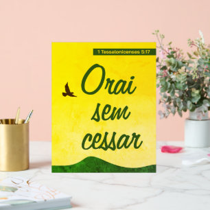Portugiesische Bibelverse   Motivierend   Inspirie Acrylschild