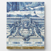 Portugiesische blau-weiße Wandfliesen mit Engeln Fotoplatte (Vorderseite)