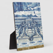 Portugiesische blau-weiße Wandfliesen mit Engeln Fotoplatte (Seite)