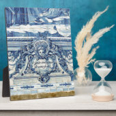 Portugiesische blau-weiße Wandfliesen mit Engeln Fotoplatte (Seite)