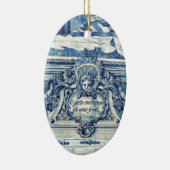 Portugiesische blau-weiße Wandfliesen mit Engeln Keramikornament (Rechts)