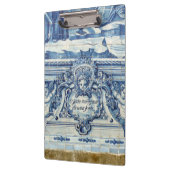 Portugiesische blau-weiße Wandfliesen mit Engeln Klemmbrett (Links)