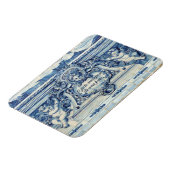 Portugiesische blau-weiße Wandfliesen mit Engeln Magnet (Linke Seite)