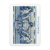 Portugiesische blau-weiße Wandfliesen mit Engeln Magnet (Vertikal)