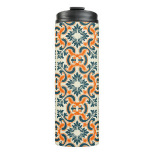 Portugiesische blaue Fliese Thermosbecher