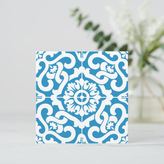 Portugiesische blaue Fliesen 1 (Stehend Vorderseite)