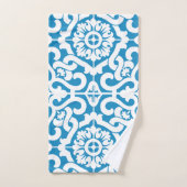 Portugiesische blaue Fliesen 1 Badhandtuch Set (Handtuch)