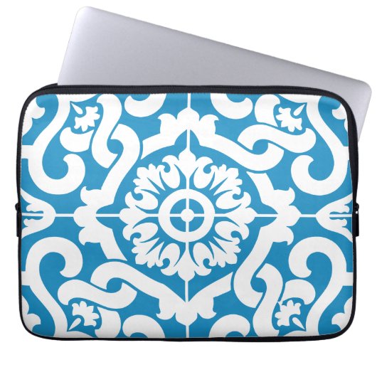 Portugiesische blaue Fliesen 1 Laptopschutzhülle (Vorderseite)