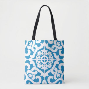 Portugiesische blaue Fliesen 1 Tasche