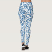 Portugiesische blaue Fliesen 2 Leggings (Rückseite)