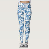 Portugiesische blaue Fliesen 2 Leggings (Vorderseite)