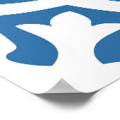 Portugiesische blaue Fliesen 2 Poster (Ecke)