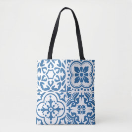 Portugiesische blaue Fliesen 2 Tasche