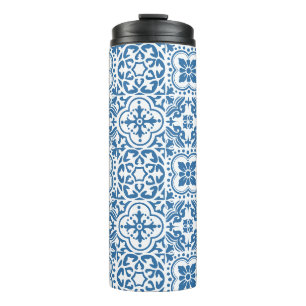 Portugiesische blaue Fliesen 2 Thermosbecher