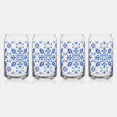 Portugiesische Blaue Fliesen-Monogramm  Dosenglas (Hinten)