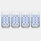 Portugiesische Blaue Fliesen-Monogramm  Dosenglas (Rechts)