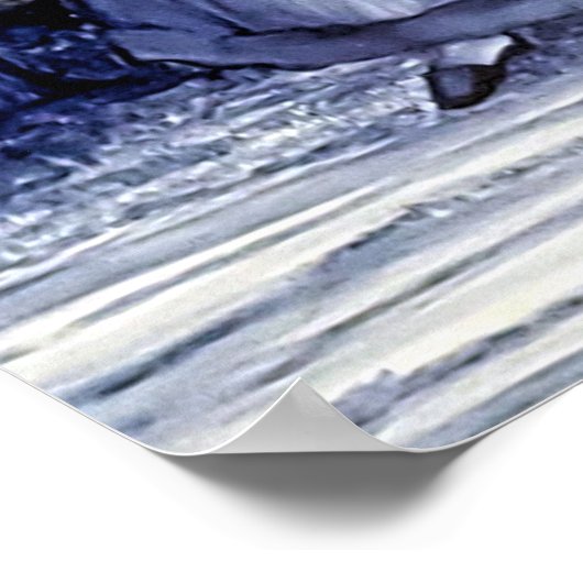 Portugiesische Blauer Tile Poster Trauben Ernte: A (Ecke)