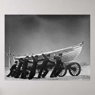 Portugiesische Brandungs-Boots-Crew: 1942 Poster
