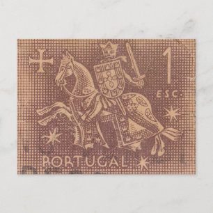 Portugiesische Briefmarke Postkarte