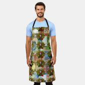 Portugiesische Designs All-Over-Print-Schürze Schürze (Getragen)