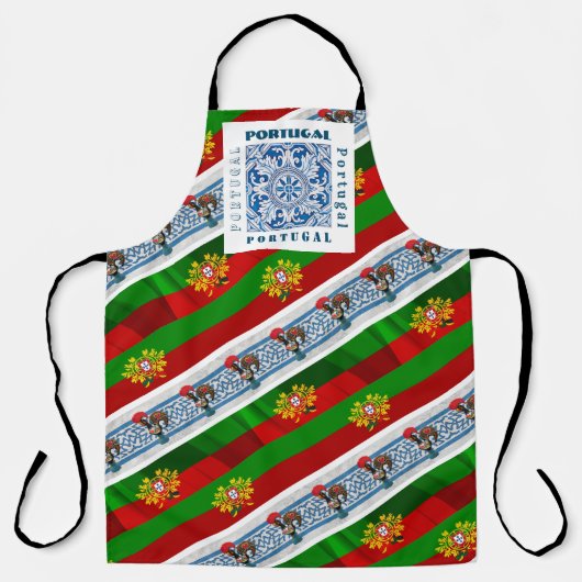 Portugiesische Designs All-Over-Print-Schürze Schürze (Vorderseite)