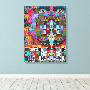 Portugiesische Designs Stretched Canvas Print Leinwanddruck